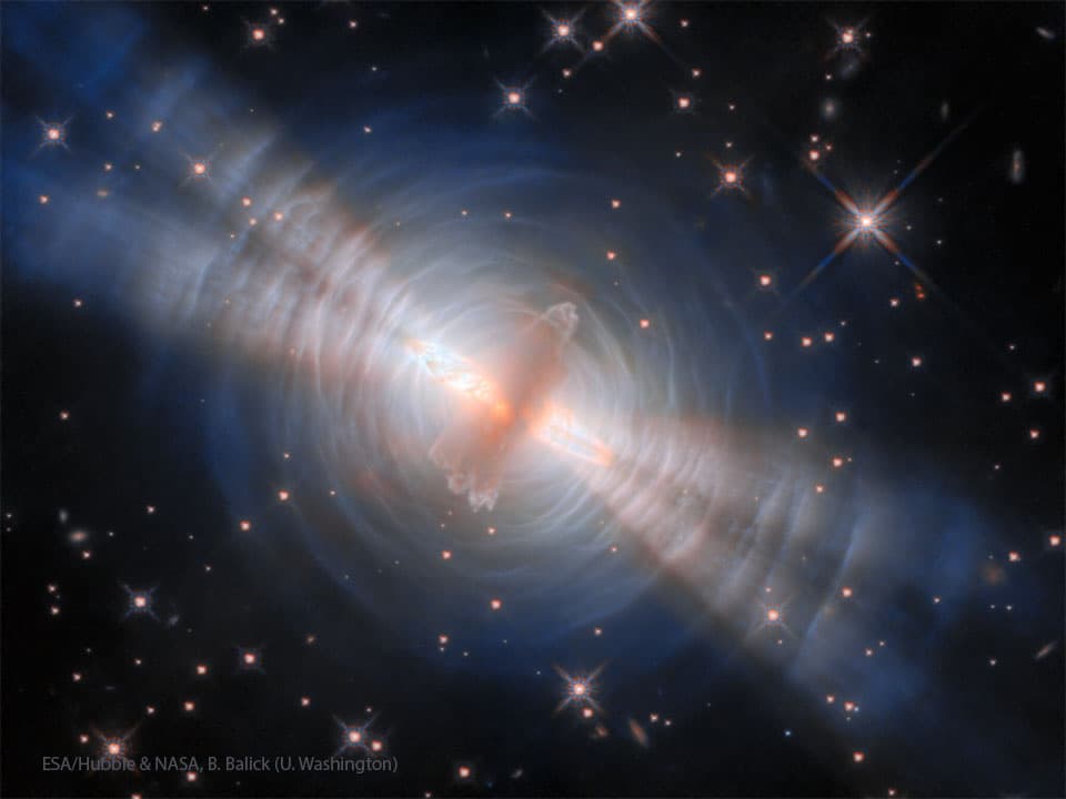 The Egg Nebula from the Hubble Telescope